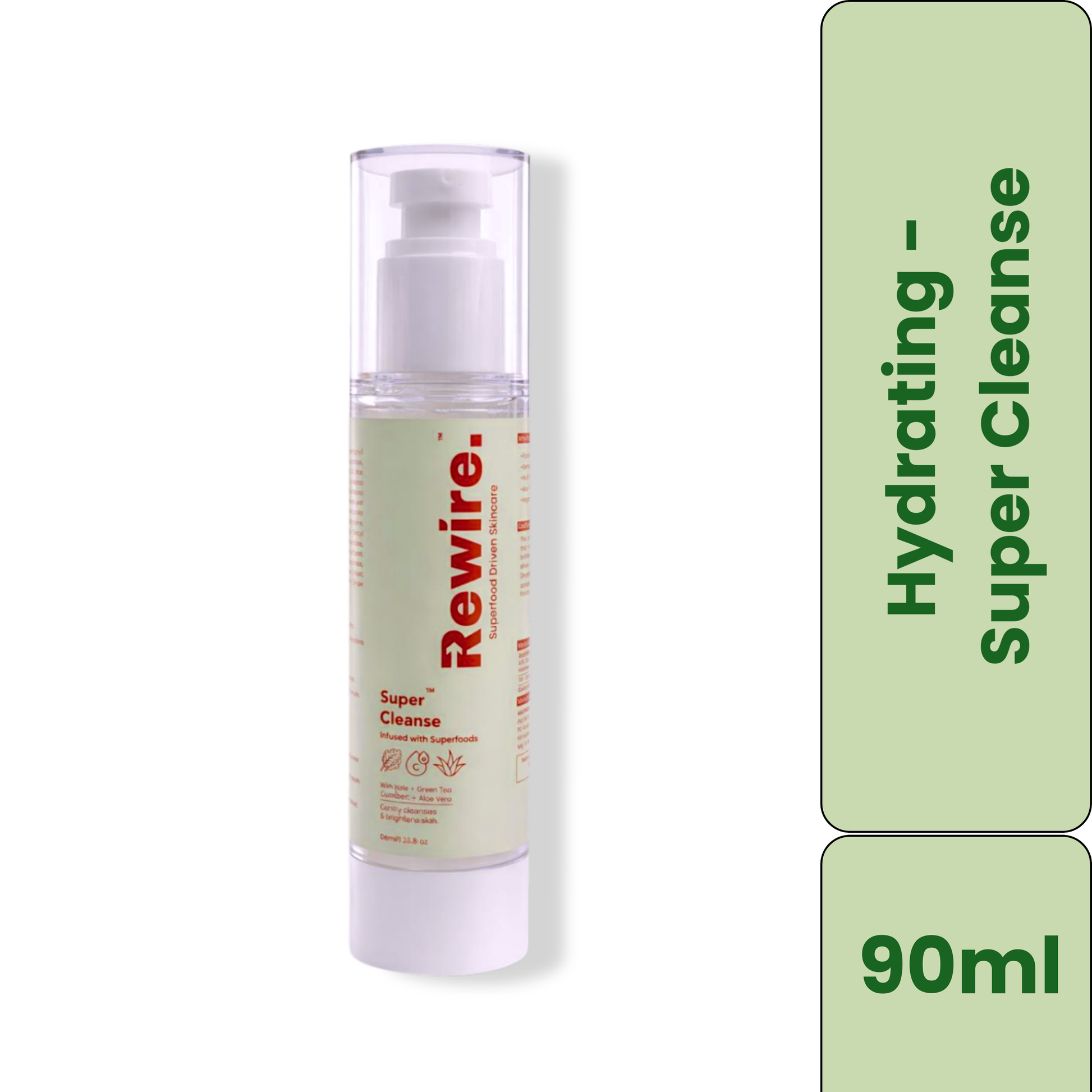 Super Cleanse | Superfood Gentle Face Cleanser with Kale, Spinach & Green Tea – 90 ml