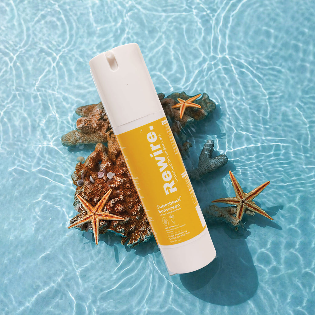 Superblock Sunscreen | Superfood with Broad Spectrum SPF 50++++ Protection – 50 ml